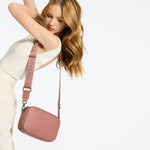 Status Anxiety Plunder Bag with Webbed Strap - Dusty Rose