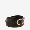 Status Anxiety In Reverse Women's Belt - choc/gold