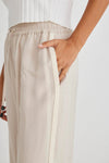 Stories Be Told Townie Stripe Side Tape Wide Leg Pant - Sand