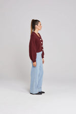 Thing Thing Huddle Cardigan - Winter Rouge