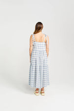 Thing Thing Tie Up Ziggy Dress - Marine Check