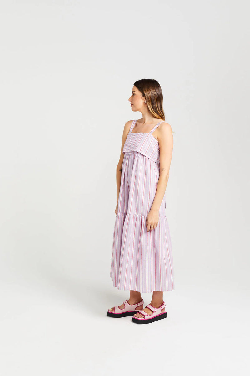 Thing Thing Zigger Dress - Lilac Fuchsia