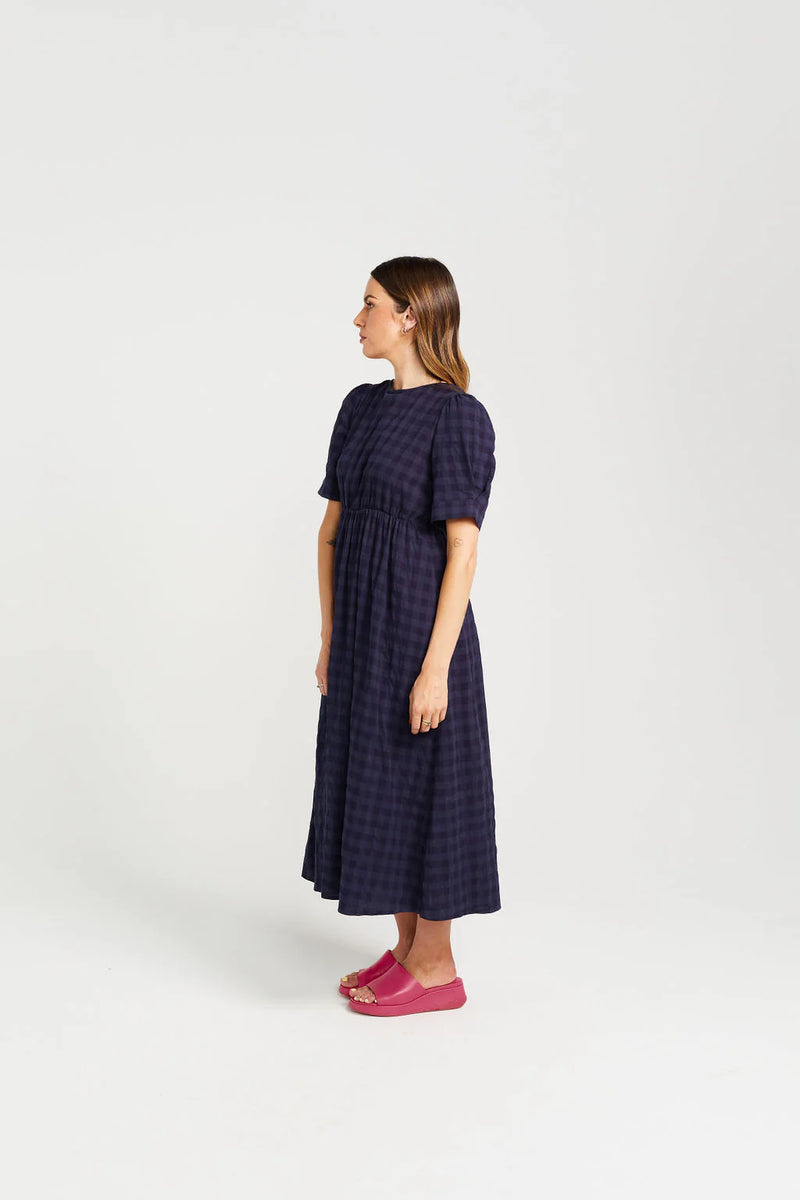 Thing Thing Dazzling Dress - Navy Check