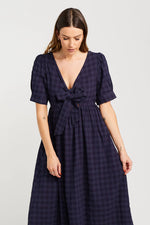 Thing Thing Dazzling Dress - Navy Check