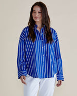 Betty Basics Regatta Blue Stripe Shirt - Blue Stripe