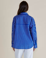 Betty Basics Regatta Blue Stripe Shirt - Blue Stripe