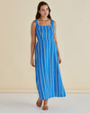 Betty Basics Tegan Midi Dress -Blue Stripe