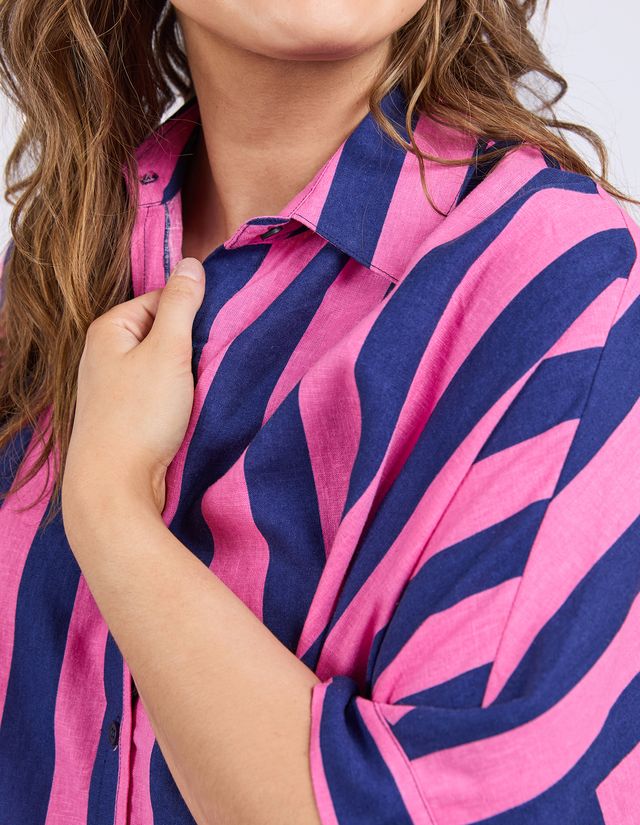 Elm Palermo Stripe Shirt - Blue/Pink