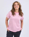 Elm Yara Stripe Tee - Chateau Rose