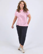 Elm Yara Stripe Tee - Chateau Rose
