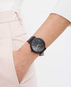 The Horse Watch - Matte Black/Black Face with Rose Gold Indexing
