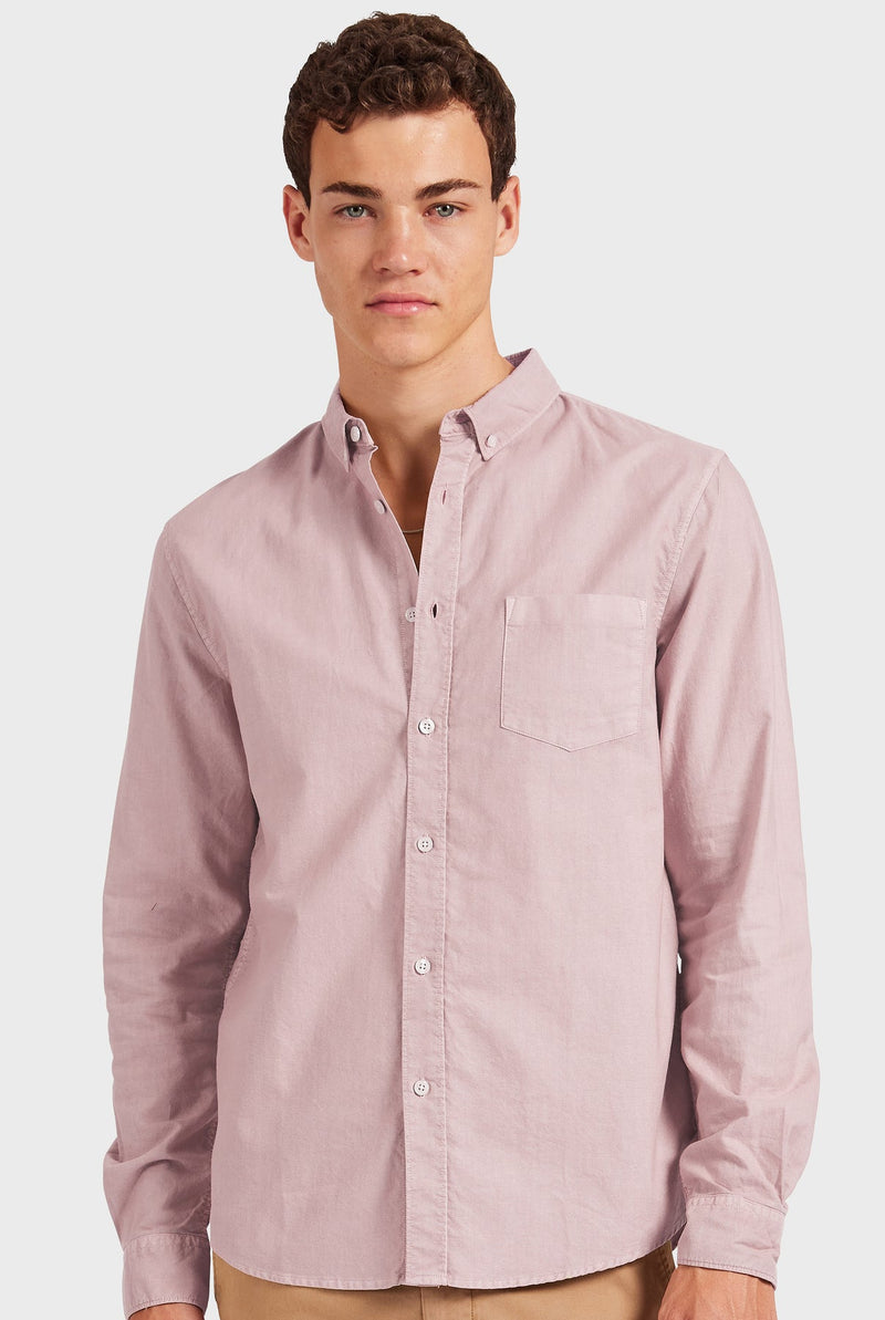 The Academy Brand Vintage Oxford Shirt - Rose Pink