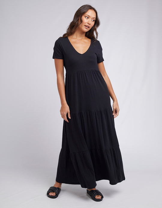 Silent Theory Lola Tiered Dress - Black