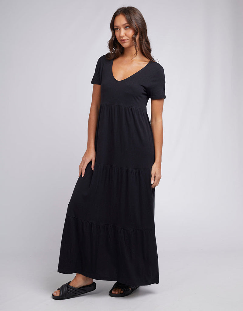 Silent Theory Lola Tiered Dress - Black