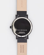 The Horse Watch - Matte Black/Black Face with Rose Gold Indexing