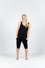 Home-Lee 3/4 Apartment Pants - Black with Black X