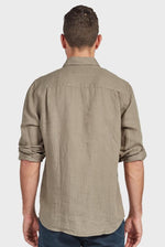 The Academy Brand Hampton Linen Shirt - Olive