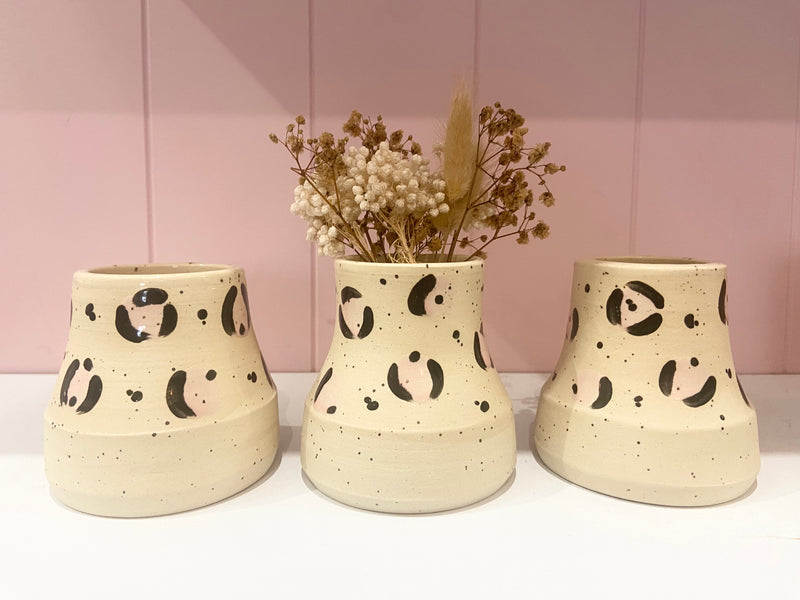 Sara Boult Ceramics Bud Vase - Leopard