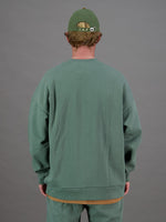 Just Another Fisherman Stamp Southerly Crew - Green/Vanilla Ice