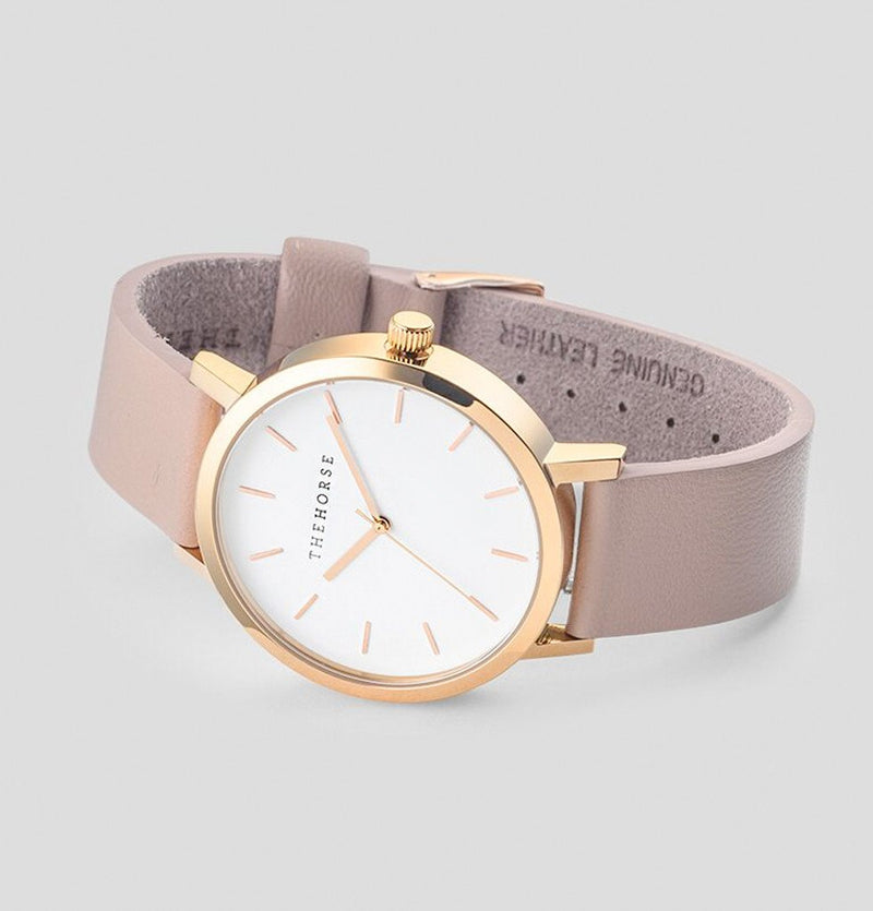 The Horse Watch Original - Rose Gold with Blush Leather