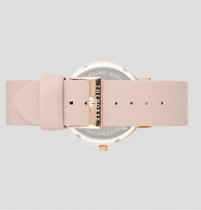 The Horse Watch - Polished Rose Gold/Blush Leather