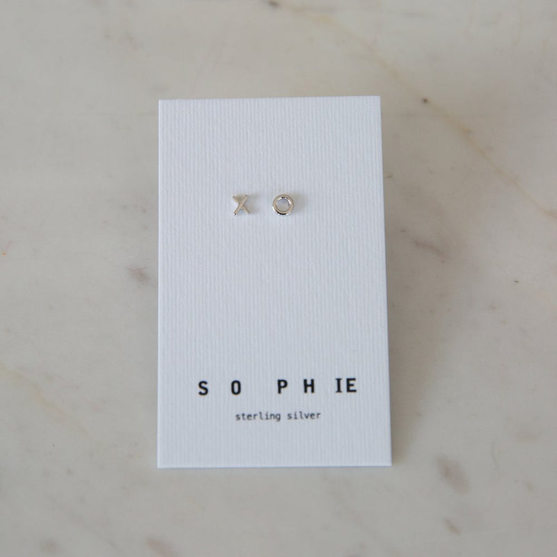 Sophie Ex Oh Stud Earrings - Silver