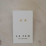 Sophie XX Stud Earrings - Gold