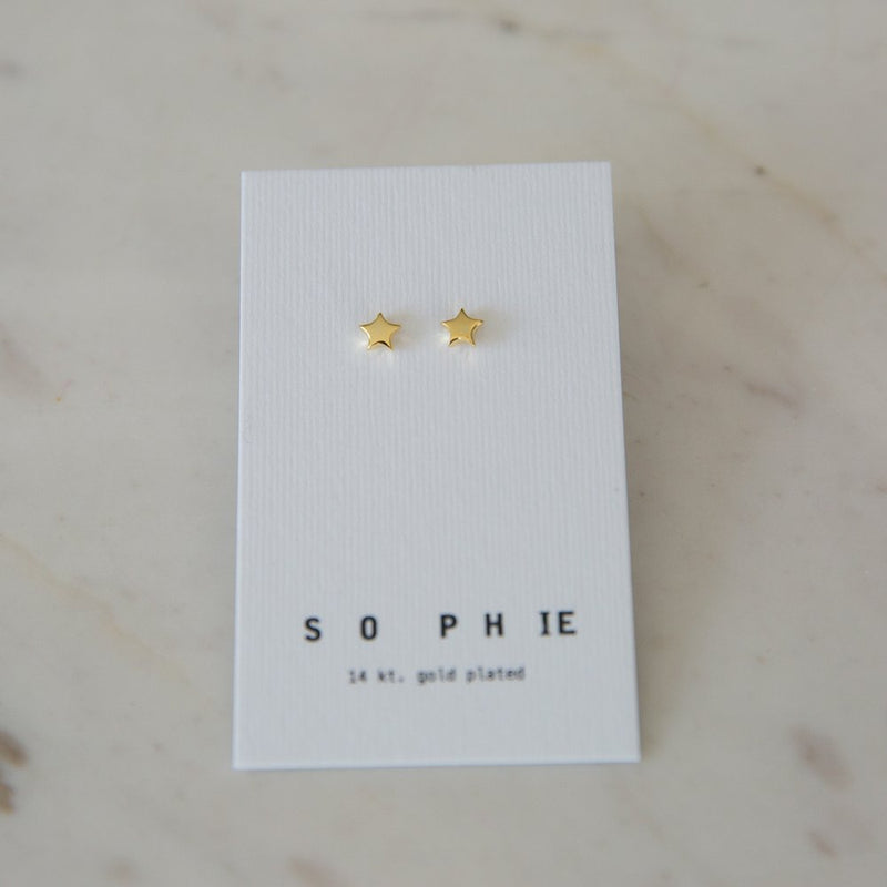 Sophie Twinkle Stud Earrings - Gold
