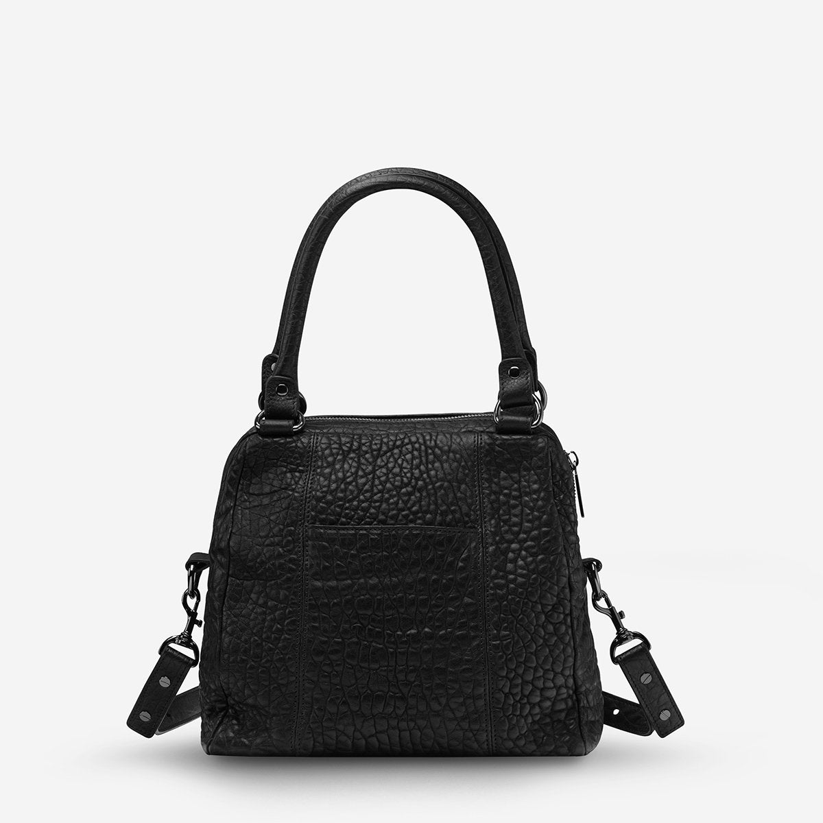 Status Anxiety Last Mountains Bag Black Bubble Stitch Boutique NZ