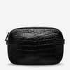 Status Anxiety Plunder Bag - Black Croc Emboss