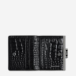 Status Anxiety As You Were Wallet - Black Croc Emboss