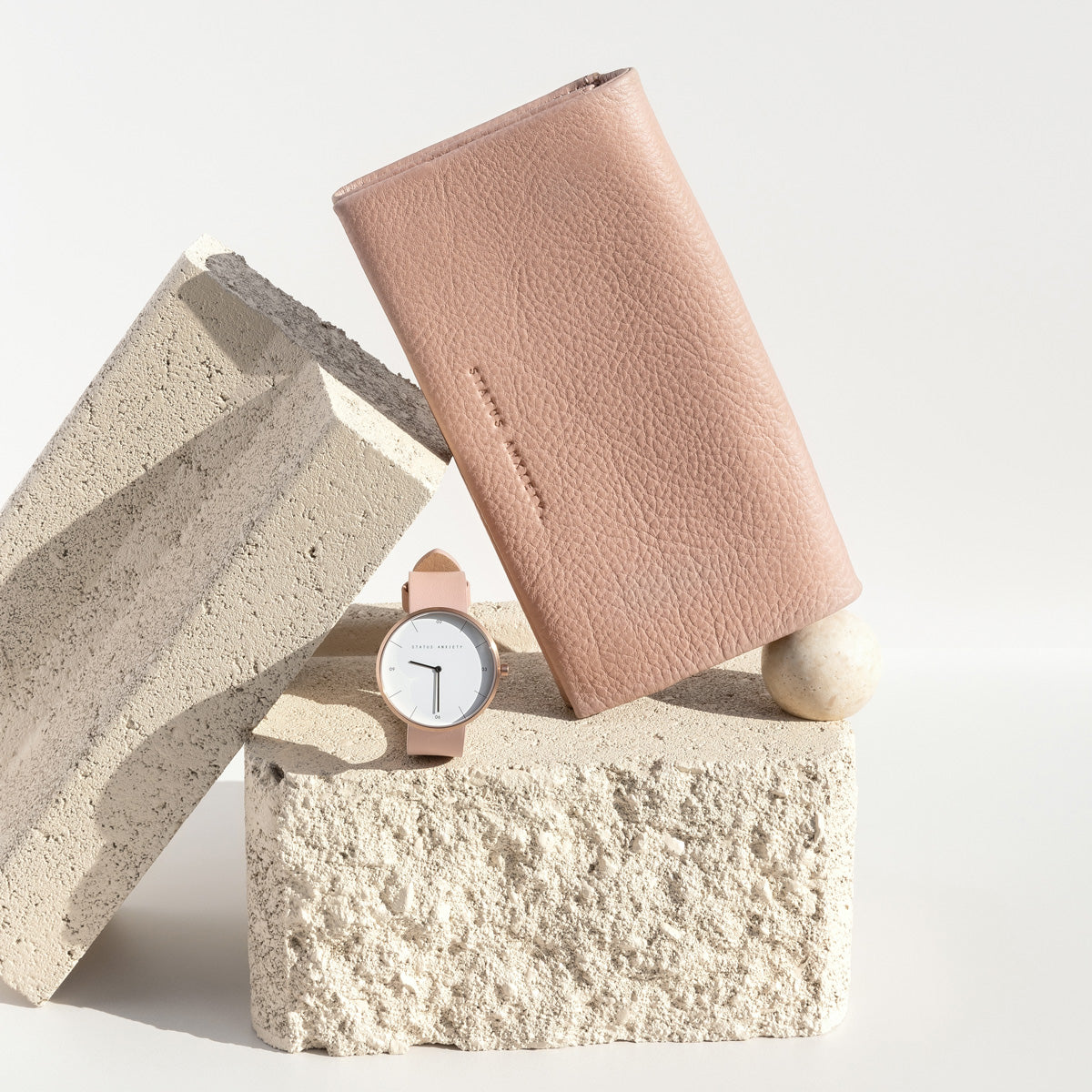 Status Anxiety Nevermind Wallet Dusty Pink Stitch Boutique NZ