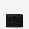 Status Anxiety Together for Now Card Wallet - Black