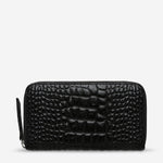 Status Anxiety Yet to Come Wallet - Black Croc