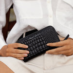 Status Anxiety Yet to Come Wallet - Black Croc